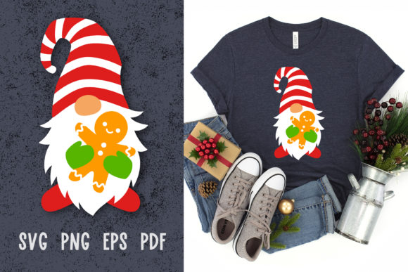 Christmas Gnome Svg Cut File: Graphics for Crafts