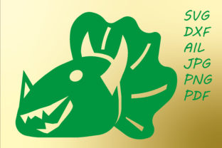 Funny Triceratops Graphics for Crafts and Content