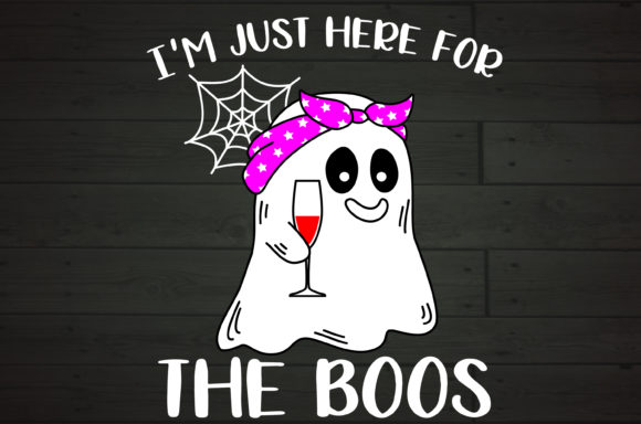 Ghost Wine Lover I m Here for the Boos: A Crafts and Graphics Review