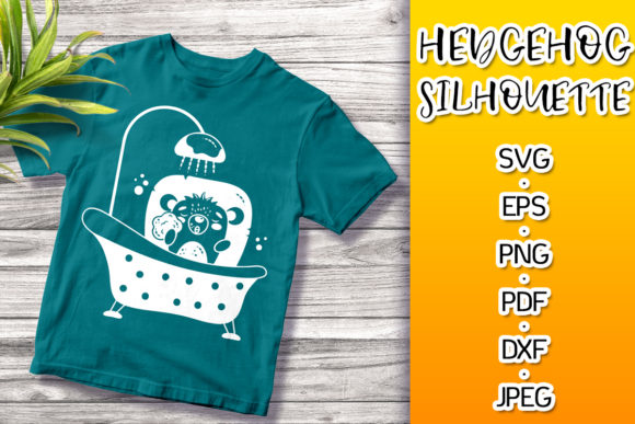 Hedgehog Animal Silhouette Svg for Graphics and Crafts